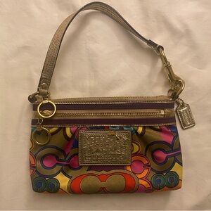 Coach Poppy Glam POP C Mini Purse/ Wristlet